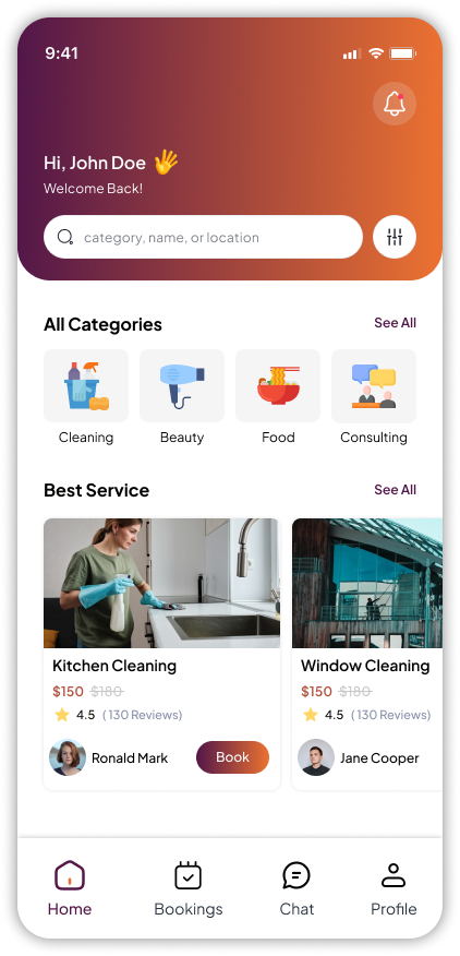 Home screen